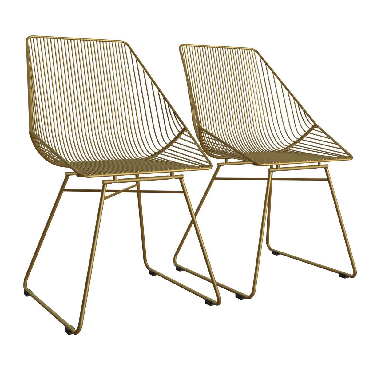 STUHL - Goldfarben, Design, Metall (59/83/54cm) - MID.YOU