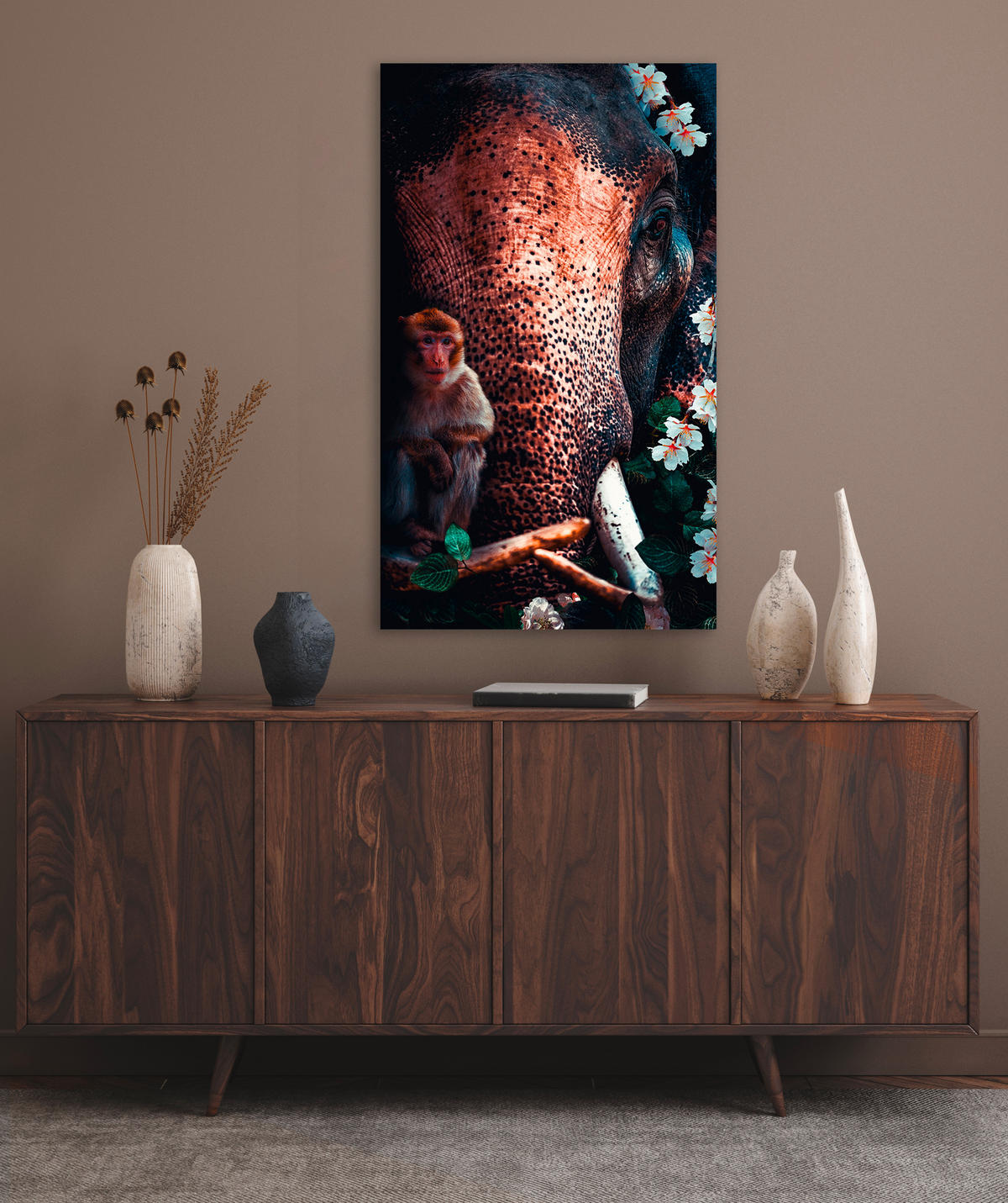 BILD Tiere  - Multicolor, Basics, Kunststoff/Metall (70/118/10cm)