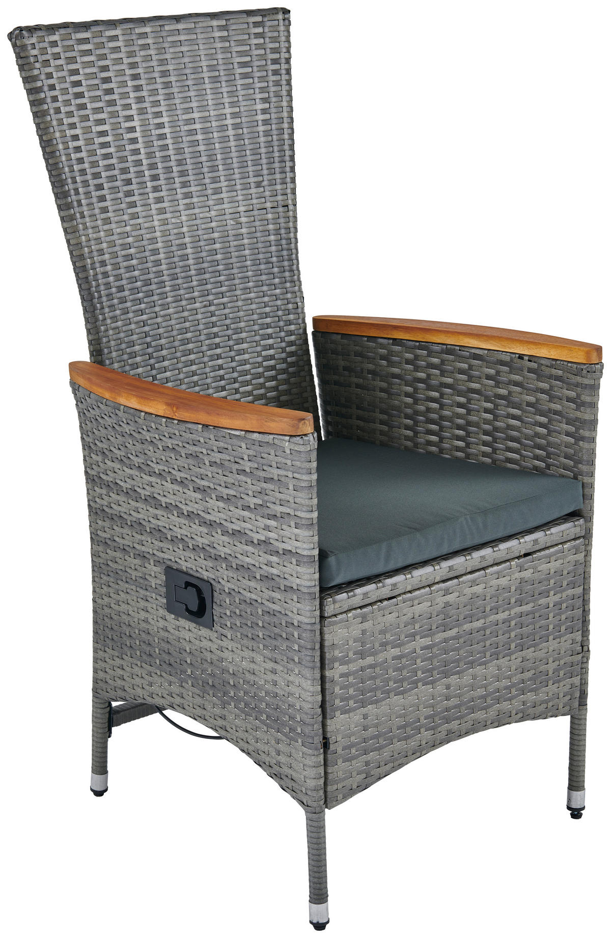 ZÁHRADNÁ SÚPRAVA 7-dielne, drevo, kov, plast, textil - sivá, Modern, kov/drevo (150/90/75cm) - Luca Bessoni