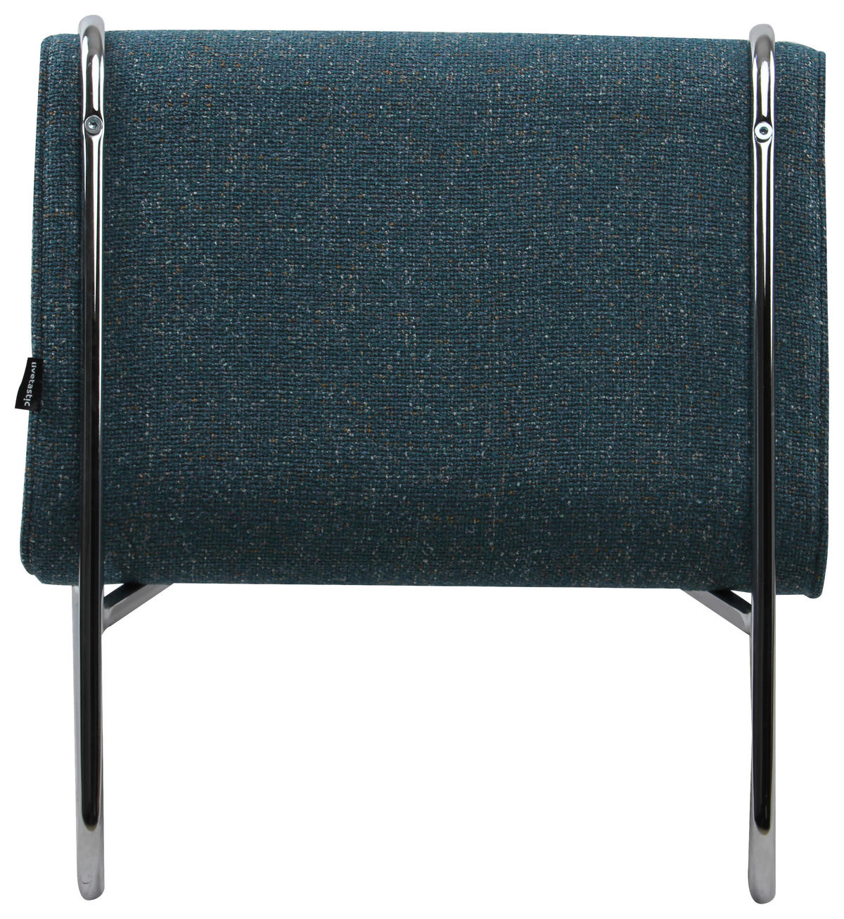 DESIGNSESSEL in Webstoff Blau  - Chromfarben/Blau, MODERN, Textil/Metall (62/85/65cm) - Livetastic