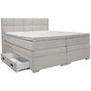 BOXSPRINGBETT 160/200 cm  in Grau  - Alufarben/Grau, Konventionell, Kunststoff/Textil (160/200cm) - Carryhome