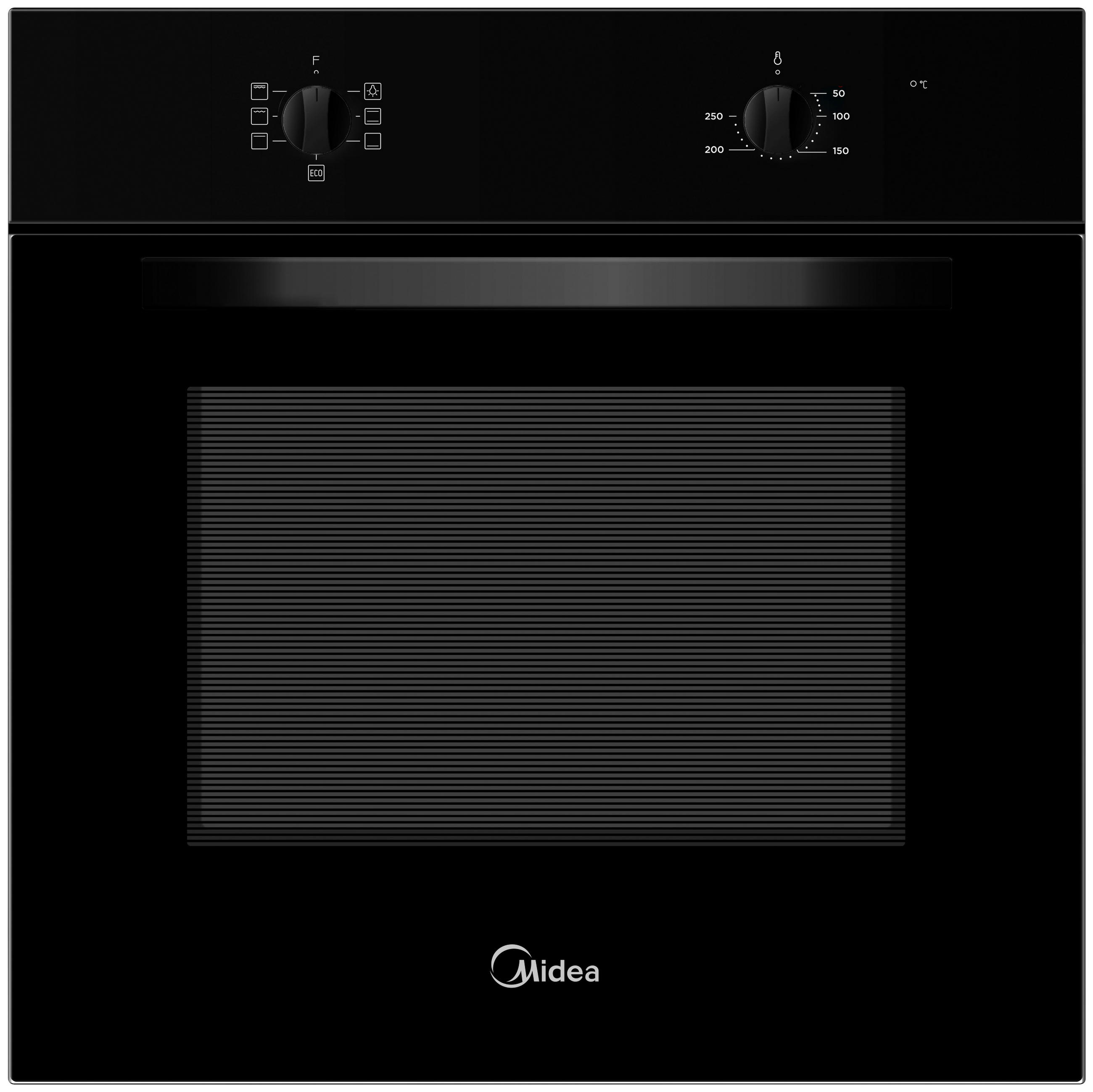 ELEKTROGERÄTESET  - Edelstahlfarben/Schwarz, Basics, Glas/Metall - Midea