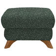 HOCKER Bouclé Grün - Eichefarben/Grün, MODERN, Holz/Textil (65/47/65cm) - Valnatura