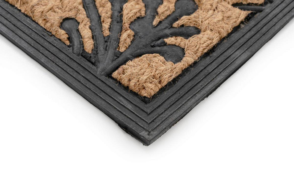 DVEŘNÍ ROHOŽKA, 45/75 cm světle hnědá - světle hnědá, Basics, textil/plast (45/75cm) - Kayoom