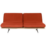 SCHLAFSOFA Orange, Eichefarben  - Eichefarben/Beige, Design, Holz/Textil (204/92/90cm) - Dieter Knoll