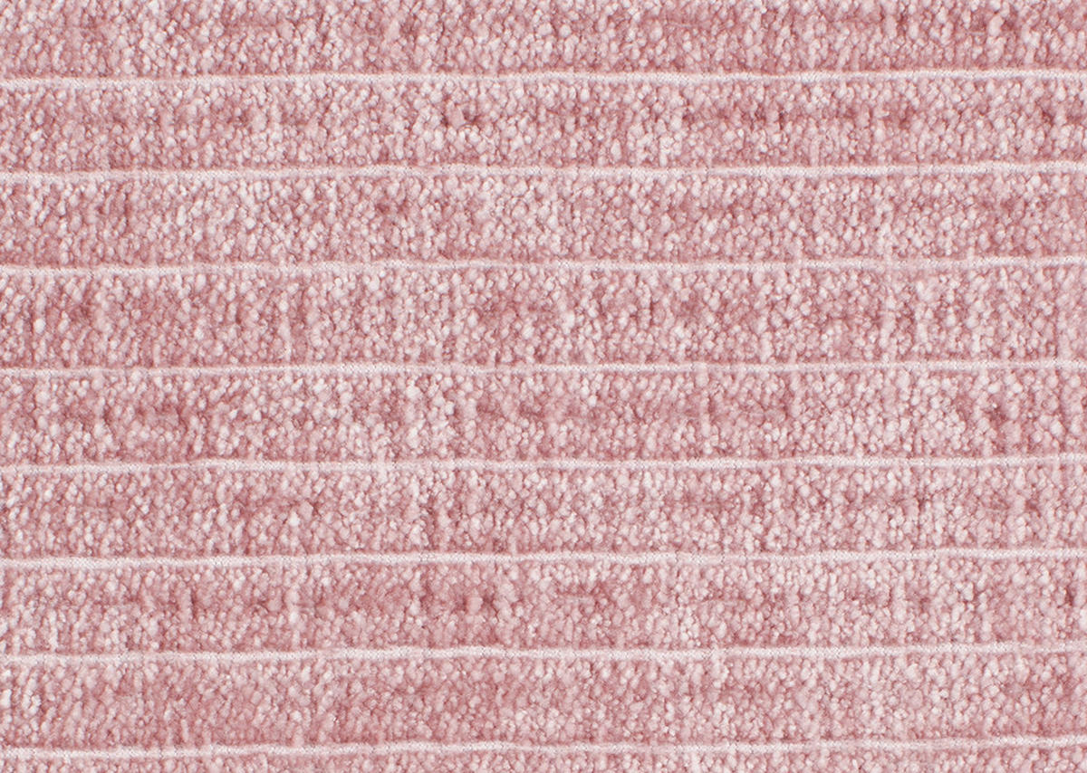 ECKSOFA in Chenille, Cord Rosa  - Schwarz/Rosa, Design, Kunststoff/Textil (365/425cm) - Lomoco