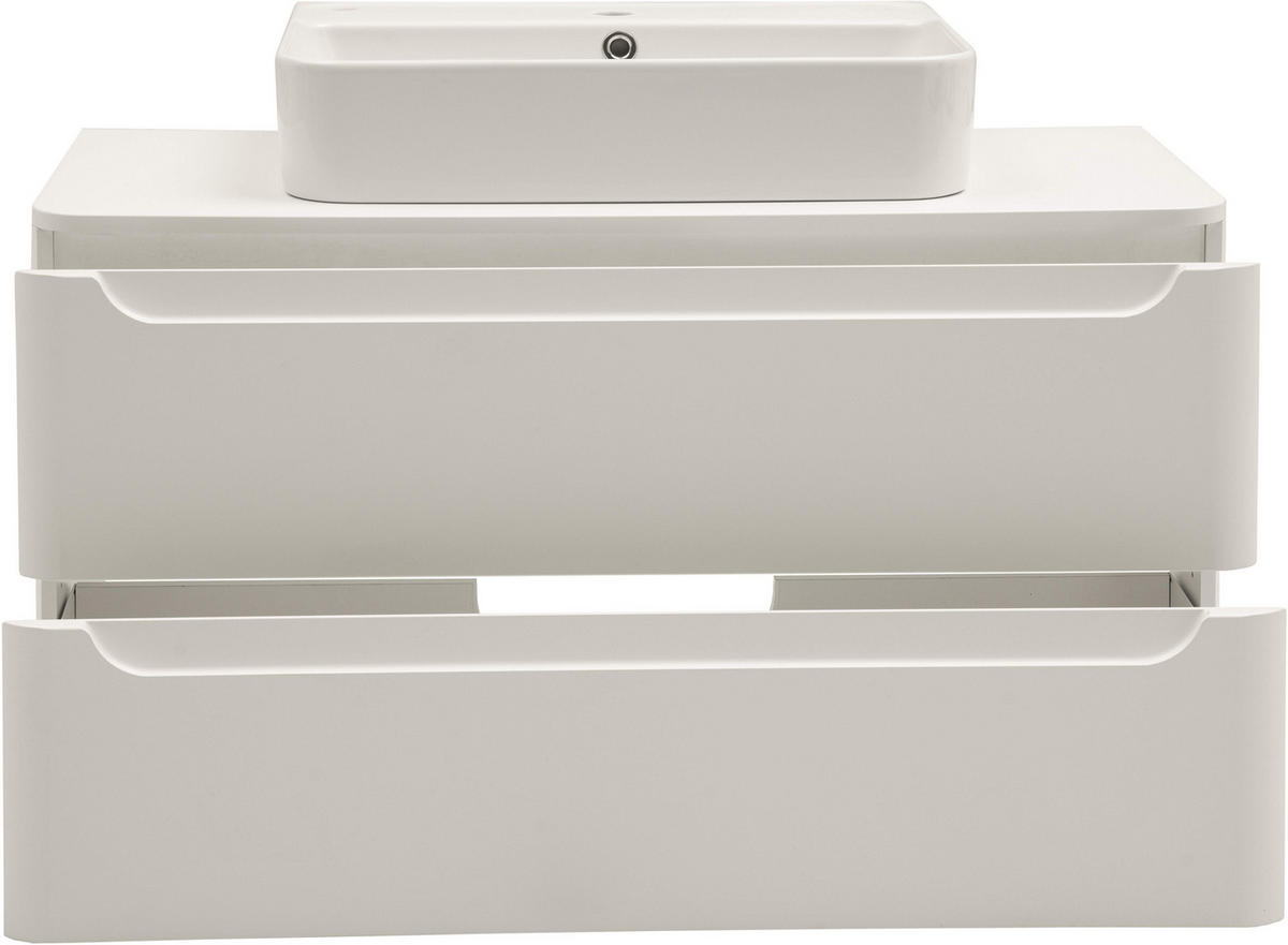 WASCHTISCHKOMBI 101 cm  - Weiß, KONVENTIONELL, Keramik/Holzwerkstoff (101cm) - Xora