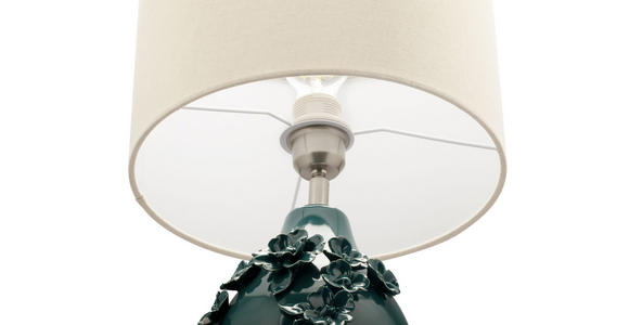 TISCHLEUCHTE 30/47 cm  - Naturfarben/Grün, Trend, Keramik/Kunststoff (30/47cm) - Novel