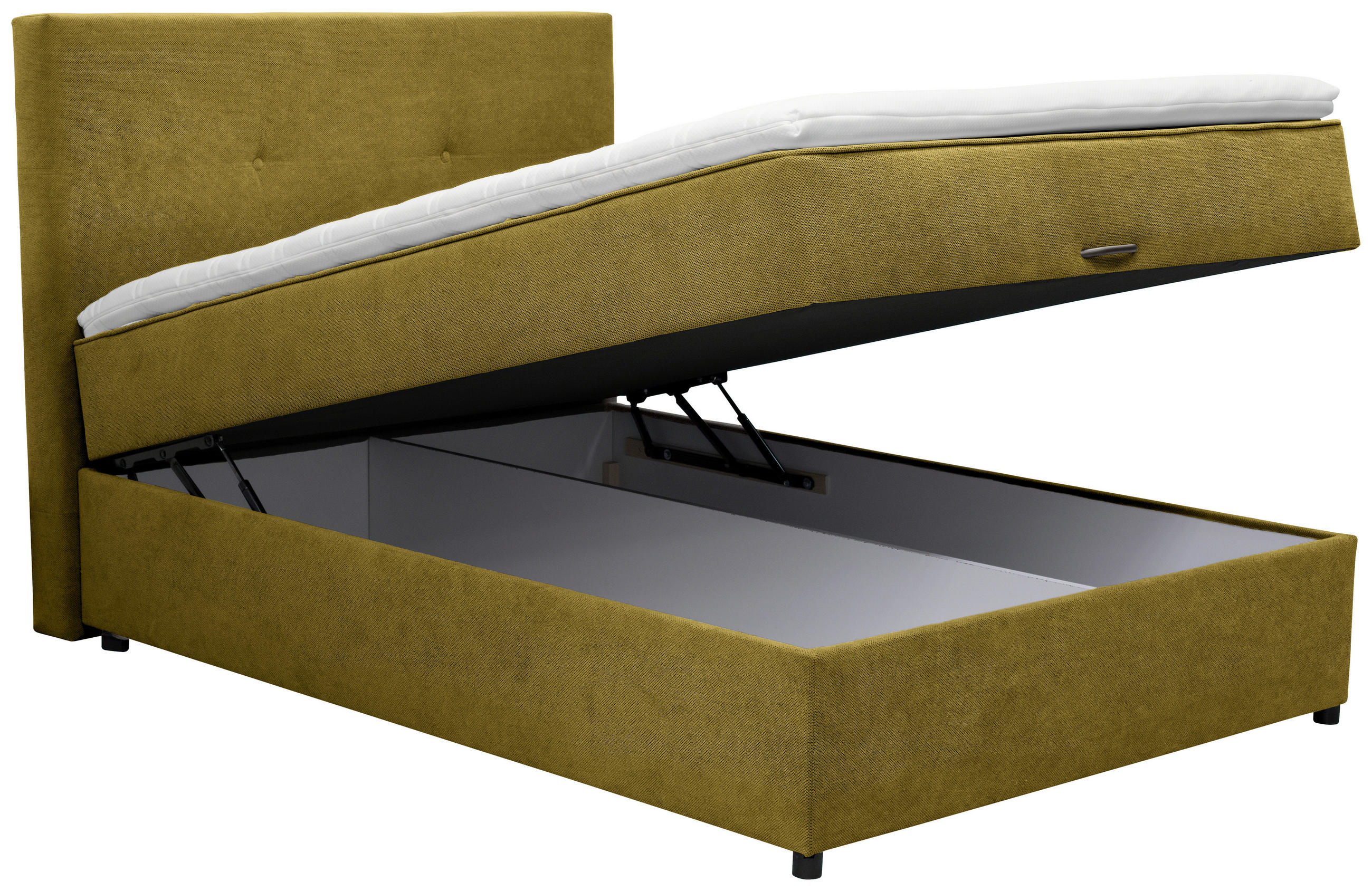 BOXBETT 120/200 cm  in Grün  - Schwarz/Grün, Konventionell, Kunststoff/Textil (120/200cm) - Carryhome