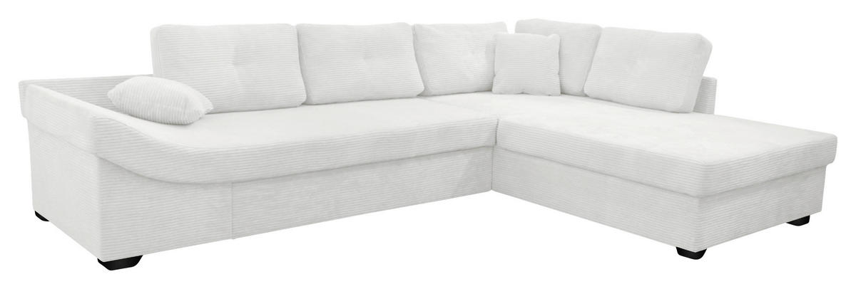 ROHOVÁ SEDAČKA, textil, přírodní barvy - černá/přírodní barvy, Konvenční, dřevo/textil (298/202cm) - Carryhome