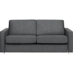 SCHLAFSOFA in Webstoff Grau  - Chromfarben/Grau, KONVENTIONELL, Metall (188/86/97cm) - Novel