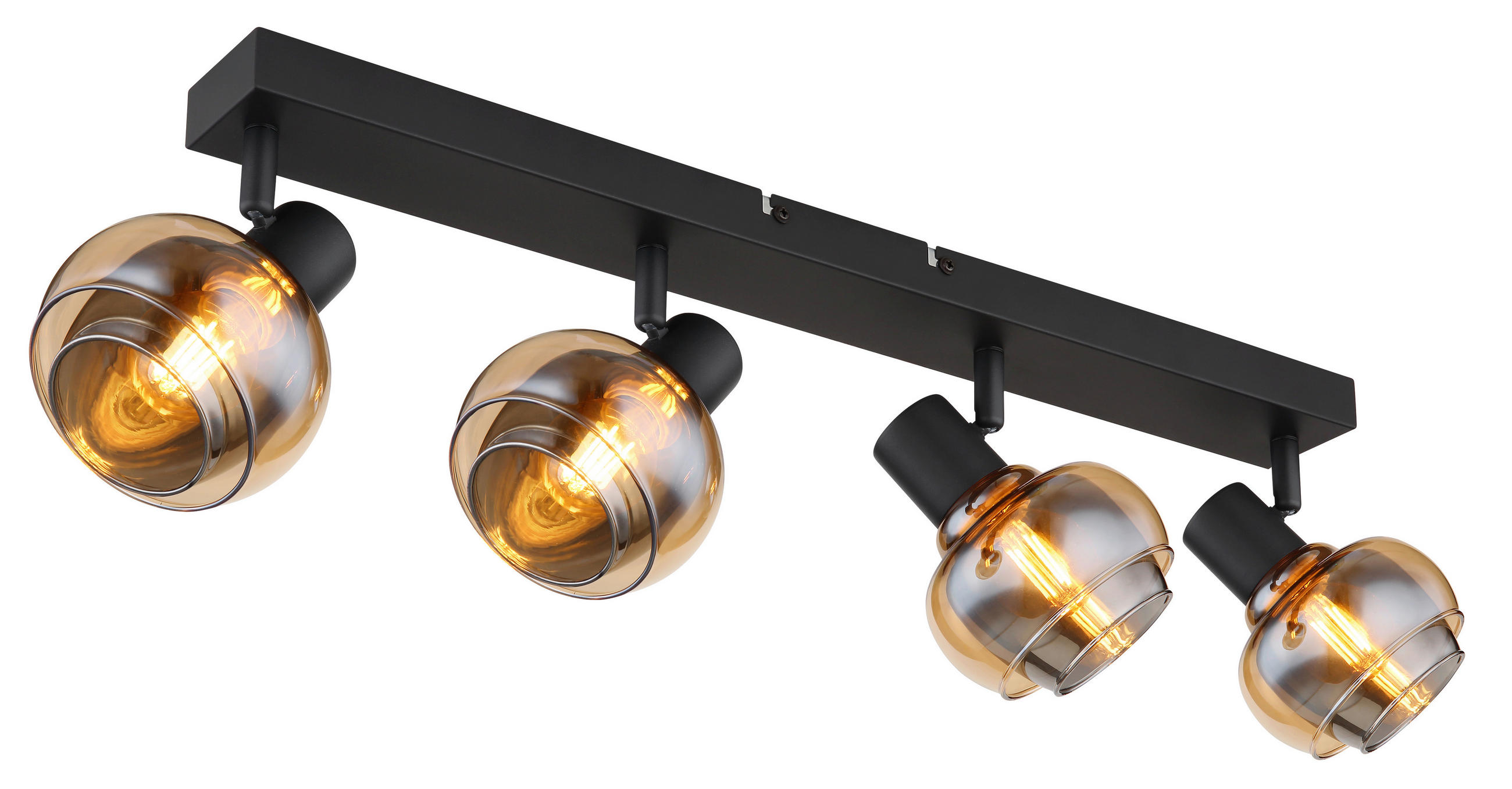 REFLEKTOR  - crna, Basics, staklo/metal (56/10,5/13,5cm) - Globo