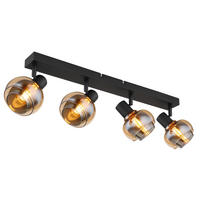 STRAHLER - Schwarz, Basics, Glas/Metall (56/10,5/13,5cm) - Globo