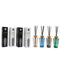 AROMAPÁLCÁK   - többszínű, Basics, Üveg/fa (12/46/12cm)