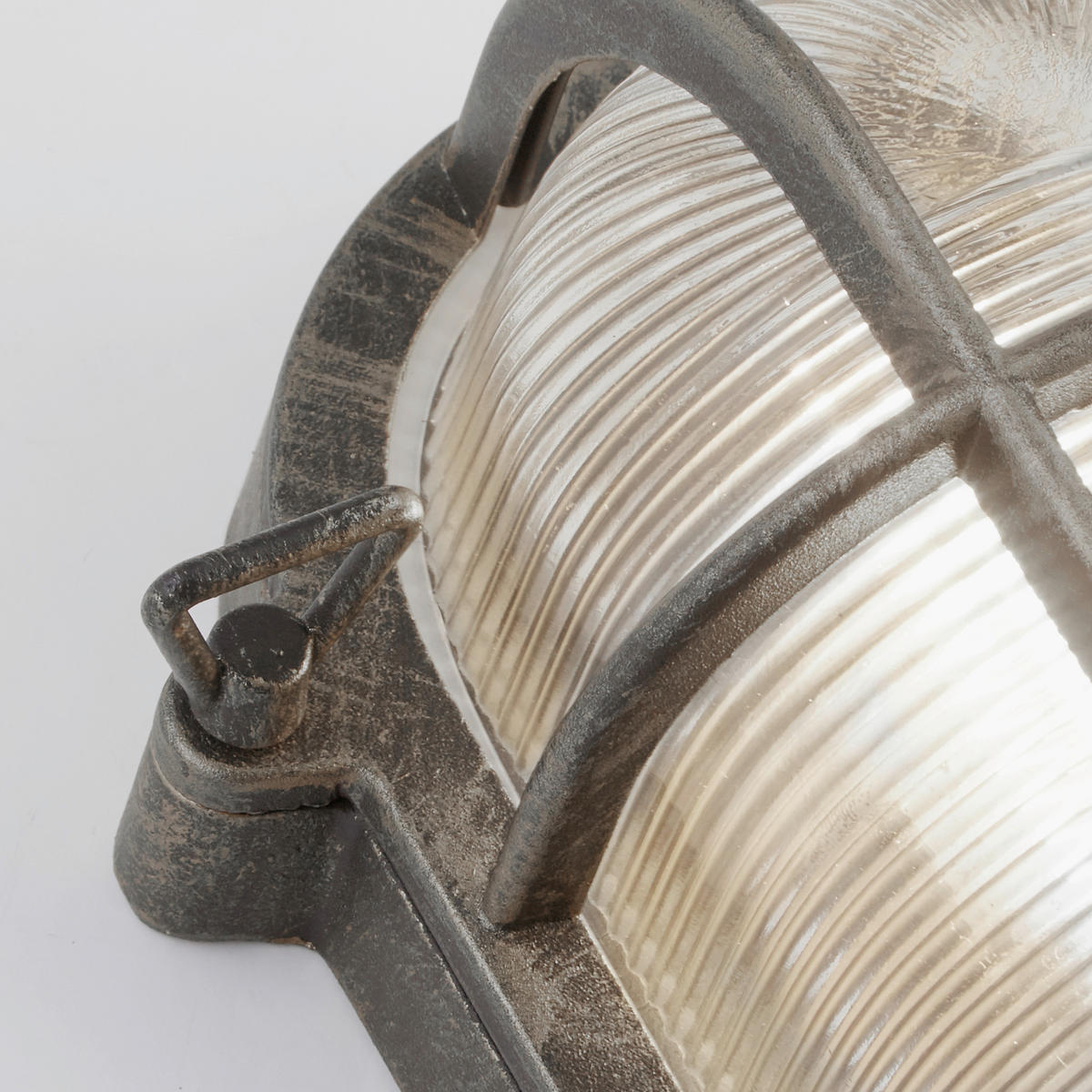 AUSSENWANDLEUCHTE Bulkhead 16/10,5/25 cm  - Klar/Silberfarben, Design, Glas/Kunststoff (16/10,5/25cm)