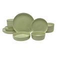 KOMBISERVICE Colori verde 24-teilig  - Grün, Trend, Keramik - Novel