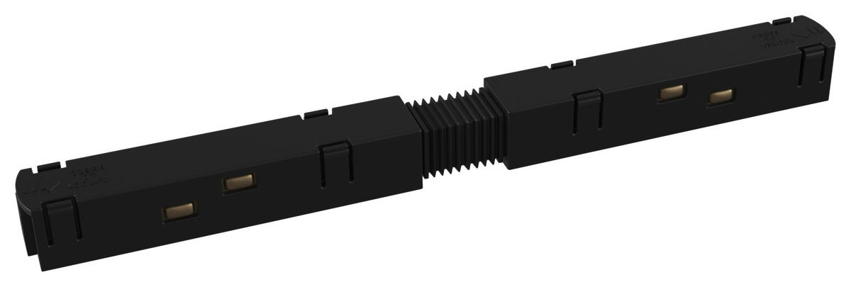 SCHIENENSYSTEM-VERBINDER 1,8/1,8/19,5 cm   - Schwarz, Basics, Kunststoff/Metall (1,8/1,8/19,5cm) - MAYTONI