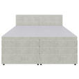 BOXSPRINGBETT 180/200 cm,  in Creme, Bettkasten, Topper, Matratzen, H3 = fest  - Creme/Schwarz, KONVENTIONELL, Kunststoff/Textil (180/200cm) - Carryhome