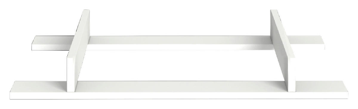 WICKELAUFSATZ Colette  - Weiß Hochglanz, Basics, Holzwerkstoff (74/8/86cm) - FAKTUM