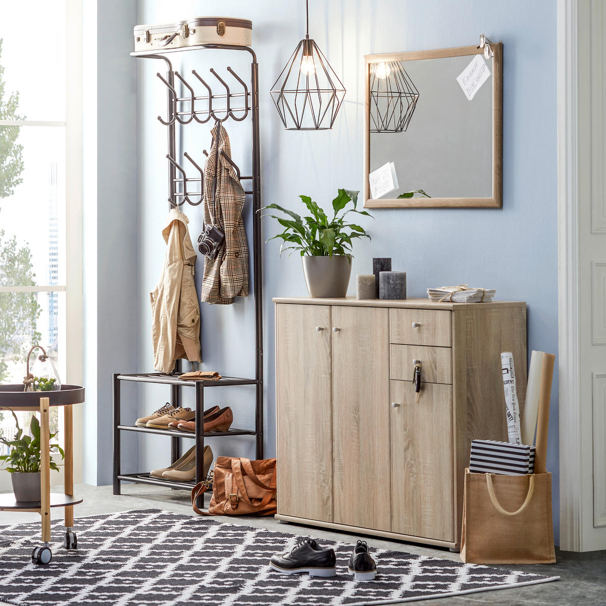 KLÄDHÄNGARE - svart, Design, metall (67/185/32cm) - Best Price