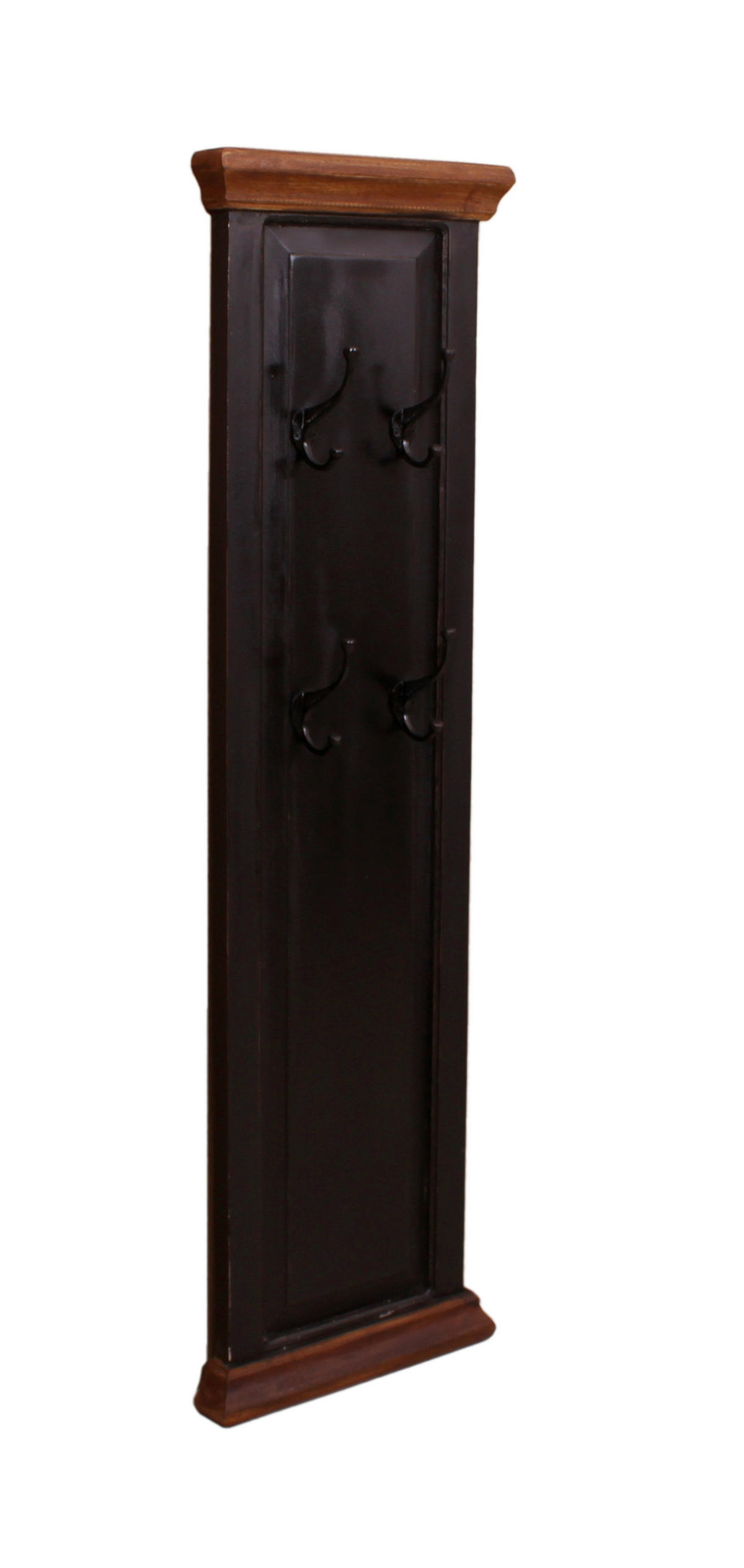 GARDEROBENPANEEL  in 35/110/8 cm  - Schwarz/Honig, Design, Holz/Holzwerkstoff (35/110/8cm) - MID.YOU