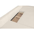 WOHNLANDSCHAFT  in Cord Creme  - Creme/Schwarz, KONVENTIONELL, Textil/Metall (191/351/191cm) - Carryhome
