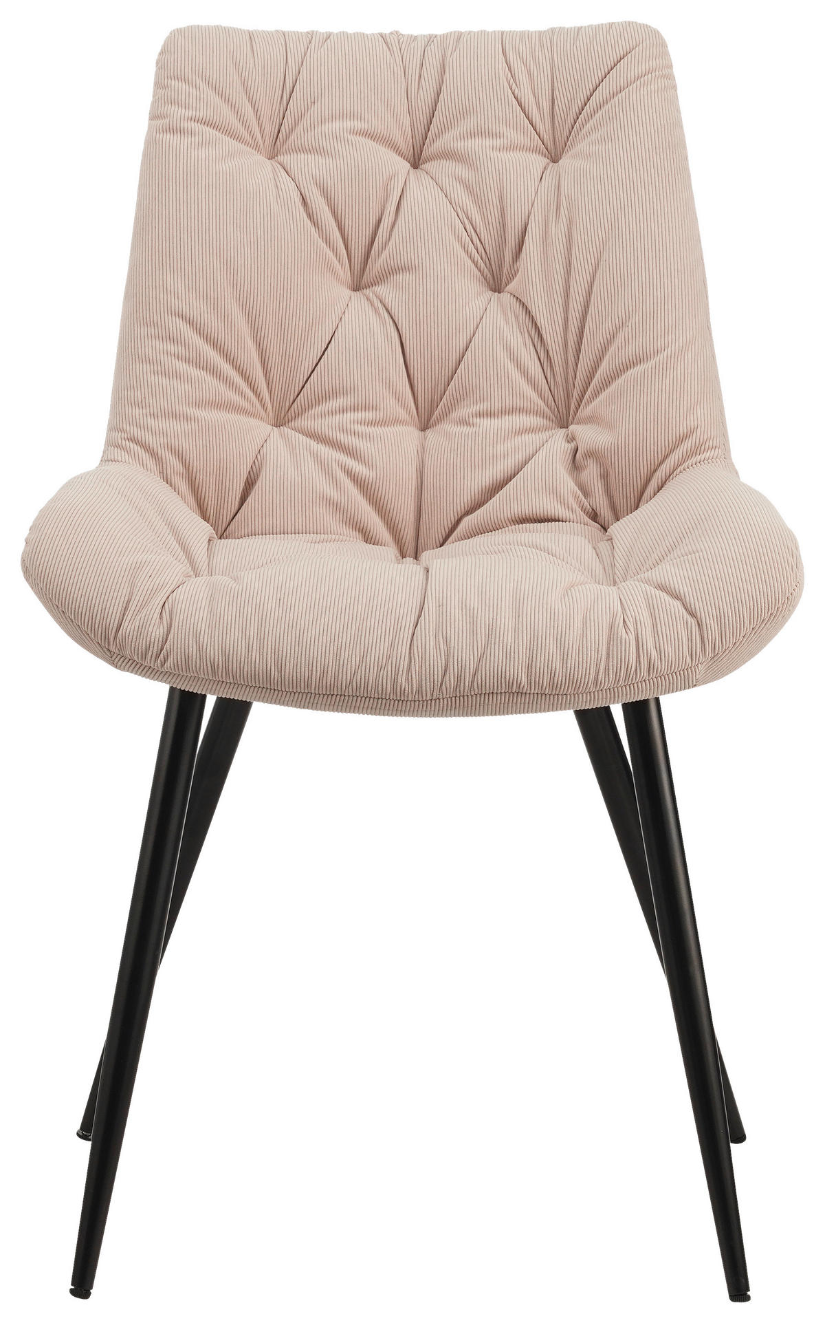 SZÉK fém, textil rózsaszín, fekete  - fekete/rózsaszín, Design, textil/fém (54/85/63cm) - Carryhome