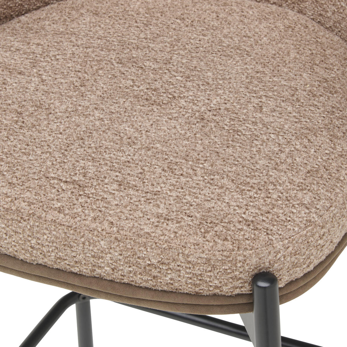 BAROVÁ ŽIDLE, hnědá - černá/hnědá, Moderní, kov/textil (53,5/101/54cm) - MID.YOU