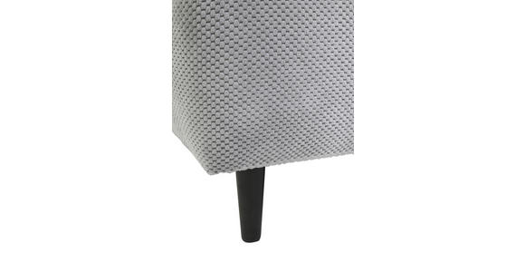 ECKSOFA Hellgrau Chenille  - Hellgrau/Schwarz, KONVENTIONELL, Holz/Textil (160/290cm) - Carryhome