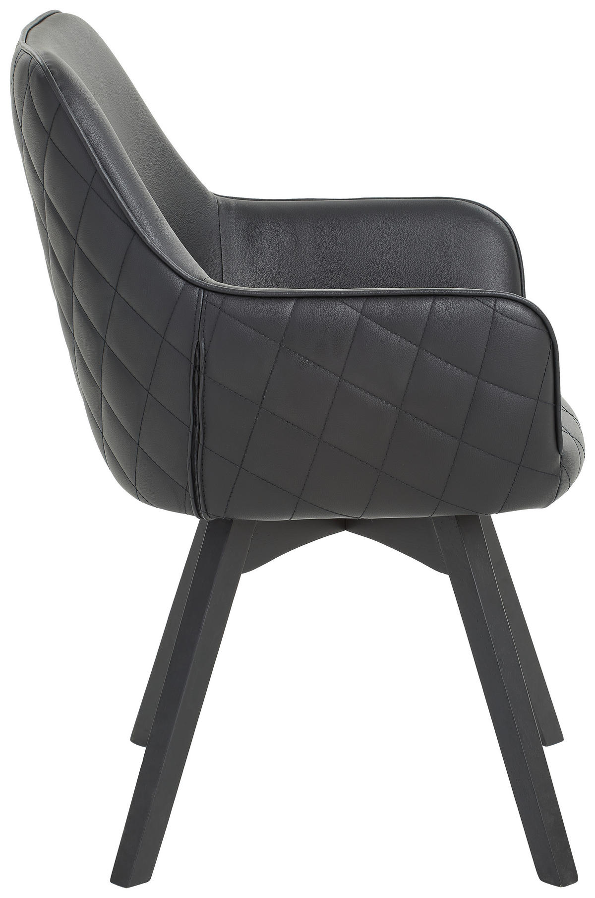 KAROSSZÉK fekete  - fekete, Konventionell, textil/fa (60/92/65cm) - Xora