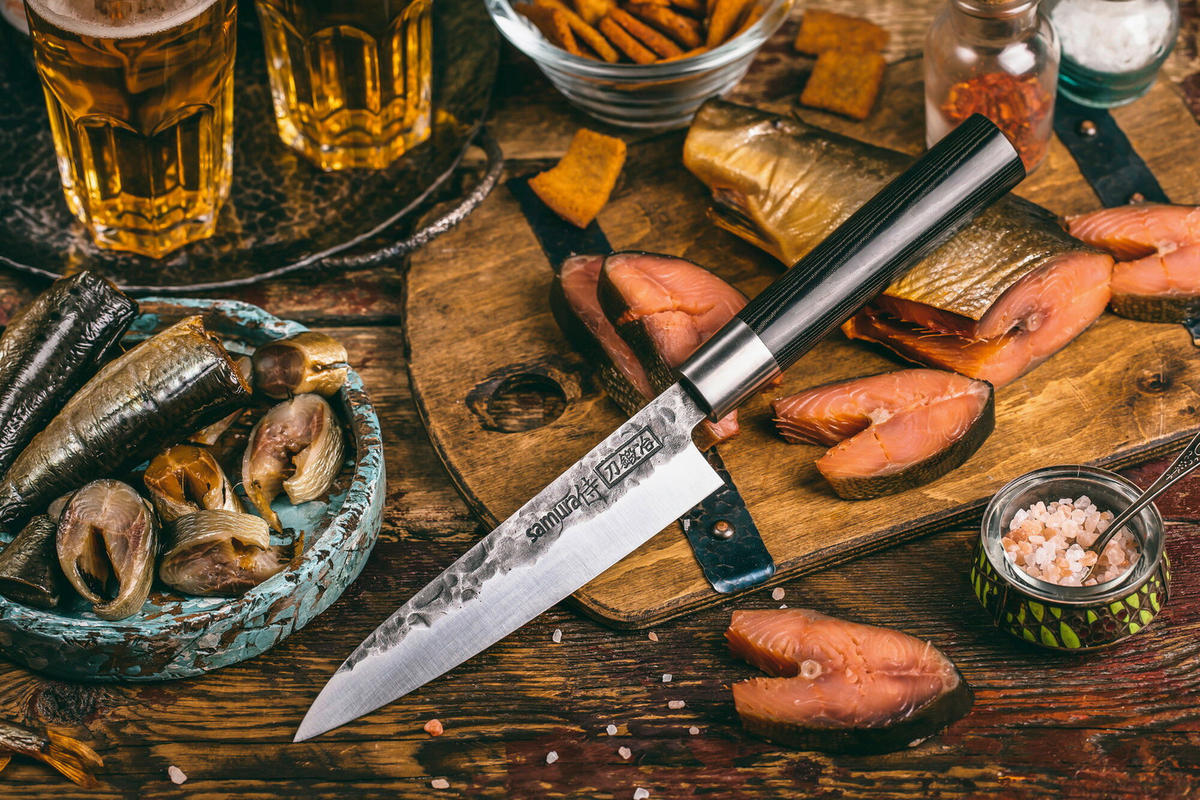 UNIVERZALNI NOŽ  BLACKSMITH        30.5 cm    jeklo - srebrne barve/črna, Basics, kovina/leseni material (30.5cm) - Samura