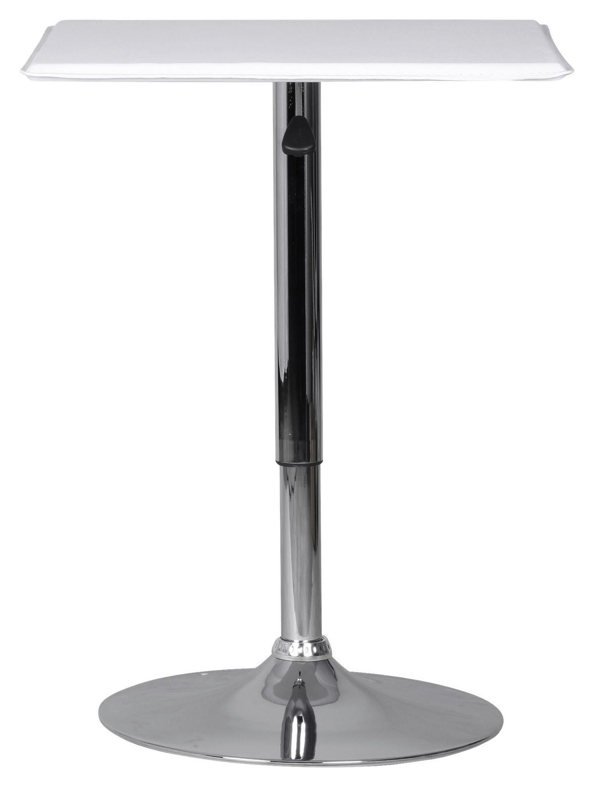 VISOKI STOL - bijela/boje kroma, Moderno, drvni materijal/metal (63/83-104/63cm) - MID.YOU