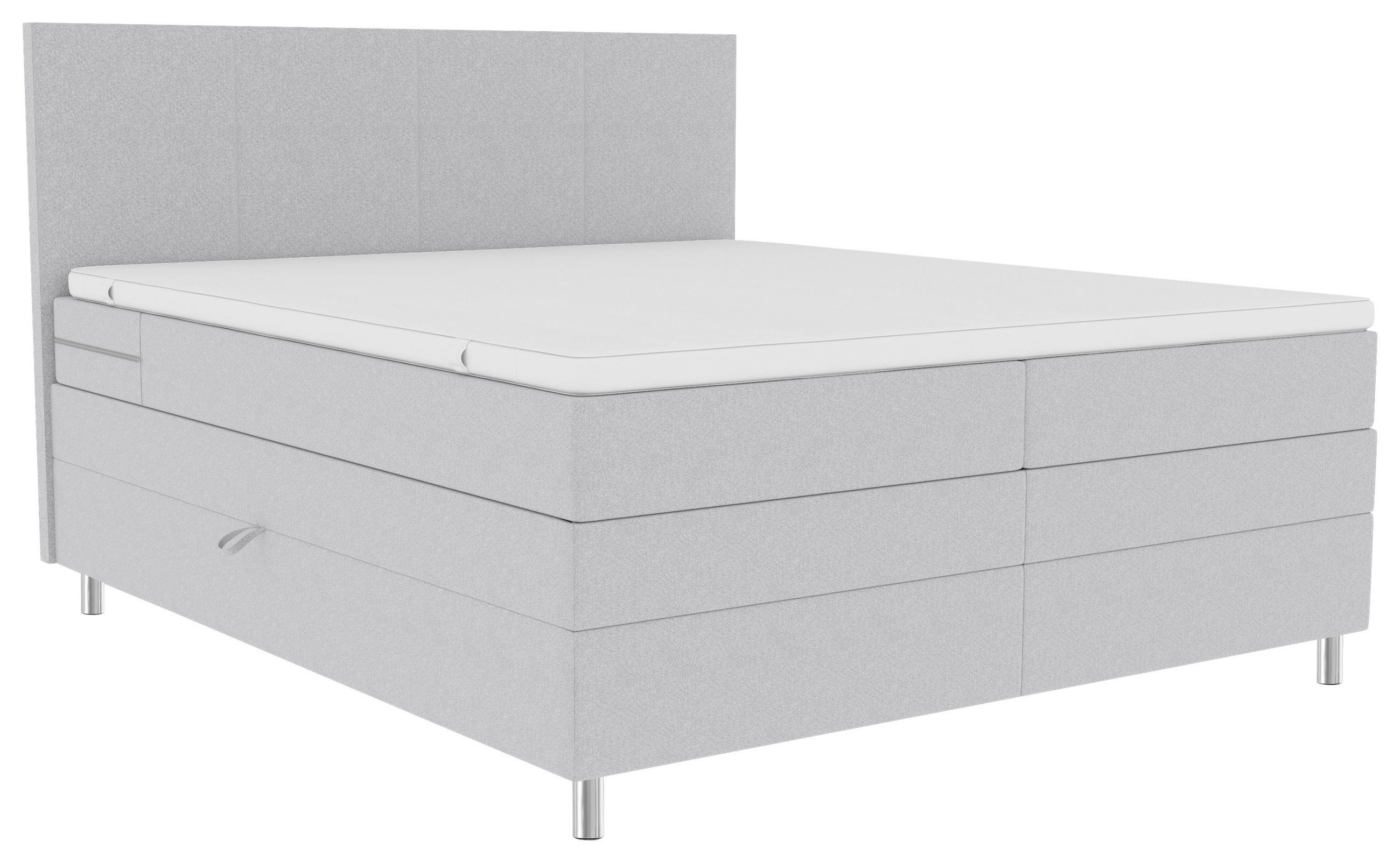 Boxspringbett Mit Topper Und Bettkasten 140x200 Cm Messina