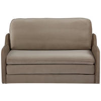 SCHLAFSOFA Samt Hellbraun  - Hellbraun/Schwarz, KONVENTIONELL, Kunststoff/Textil (162/81/93cm) - MID.YOU