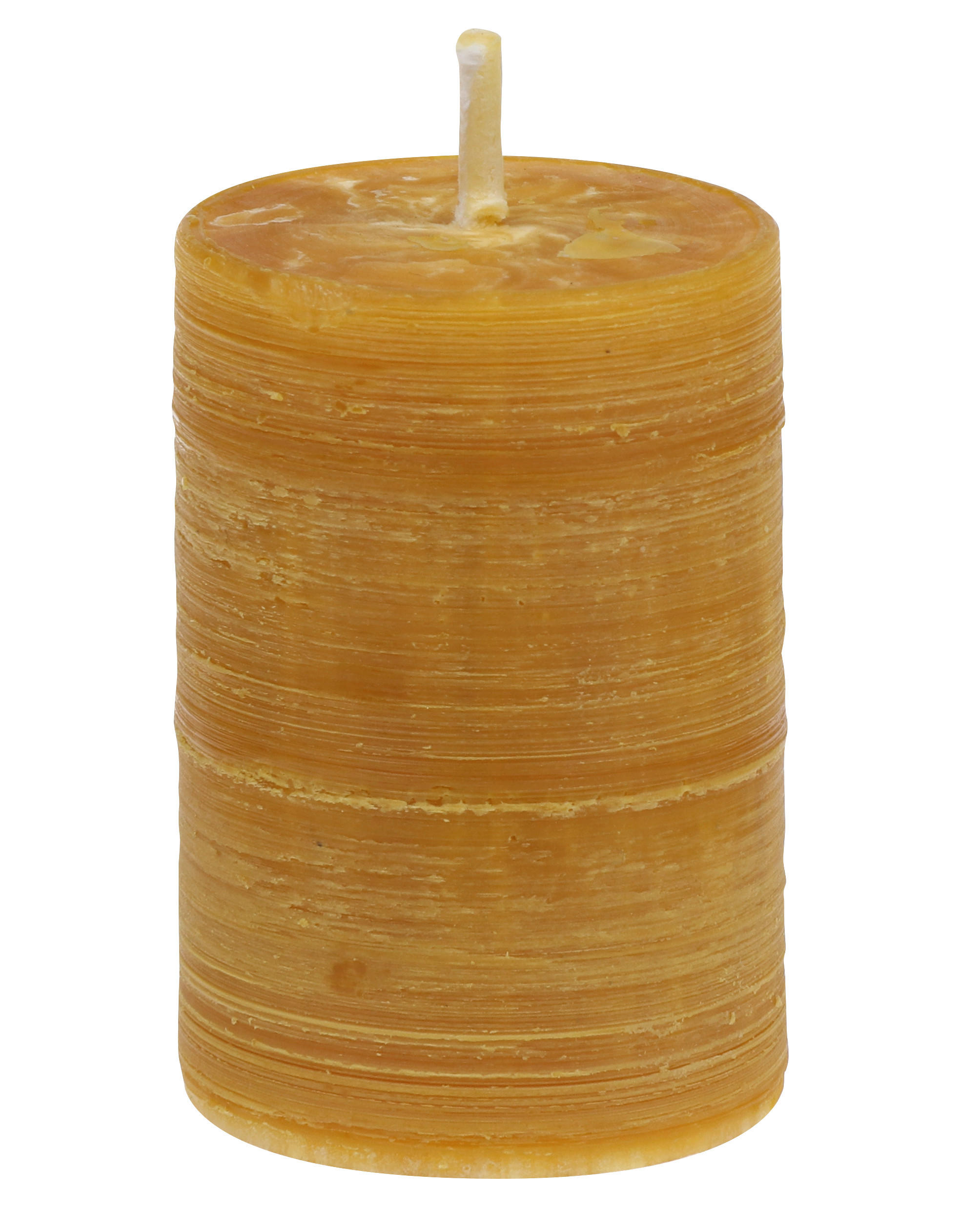 STUMPENKERZE  - Honig, Basics, Naturmaterialien (4,5/7,0cm)