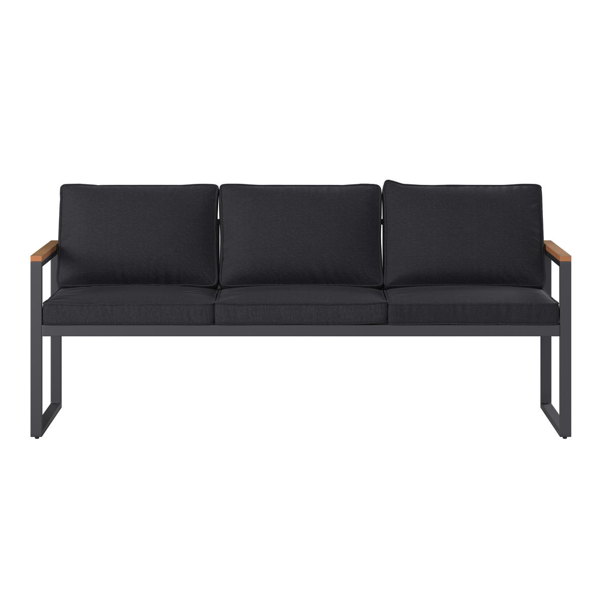 VRTNA GARNITURA   metal, plastika, tekstil  siva, prirodne boje    - siva/prirodne boje, Moderno, metal/tekstil (180/71/65cm) - Ambia Garden