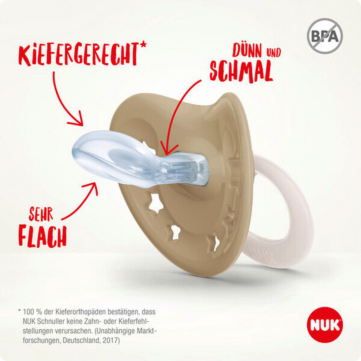 SCHNULLER 18 Monat(e)  - Basics (5,3/6/13,5cm) - NUK