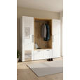 GARDEROBE  in 216/200/47 cm  - Weiß/Eiche Artisan, MODERN, Glas/Holzwerkstoff (216/200/47cm) - Voleo