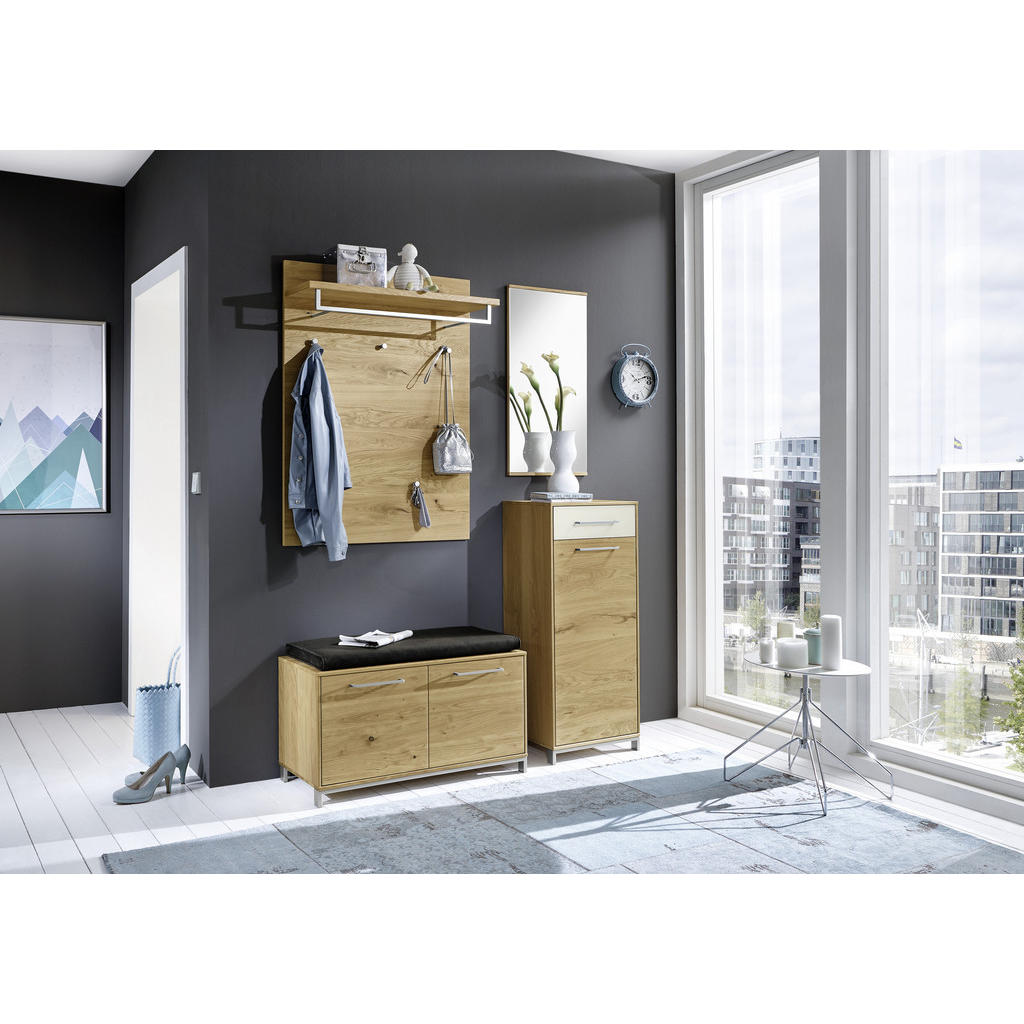 Thumbnail - Xxxl Kommode, Eiche, Holz, Eiche, Balkeneiche, furniert, 3 Fächer, 1 Schubladen, 44x105x37 cm, Goldenes M, Made in Germa...