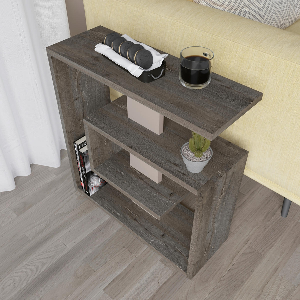BEISTELLTISCH in Holzwerkstoff 55/20/57 cm  - Braun/Mokka, Design, Holzwerkstoff (55/20/57cm) - Livetastic