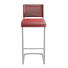 BARHOCKER in Rot, Edelstahlfarben - Edelstahlfarben/Rot, Design, Textil/Metall (44/105/53cm) - Dieter Knoll BARHOCKER in Rot, Edelstahlfarben - Edelstahlfarben/Rot, Design, Textil/Metall (44/105/53cm) - Dieter Knoll