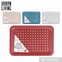 POSLUŽAVNIK ZA SERVIRANJE   38/26/2 cm           - svetlobraon/svetlosiva, Osnovno, plastika (38/26/2cm)