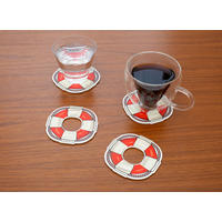 SET PODMETAČA  - višebojno, Basics, drvo (10/1.3/14.4cm) - Kikkerland