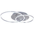 LED-DECKENLEUCHTE 54,7/40/7 cm   - Alufarben, Design, Kunststoff/Metall (54,7/40/7cm) - Novel