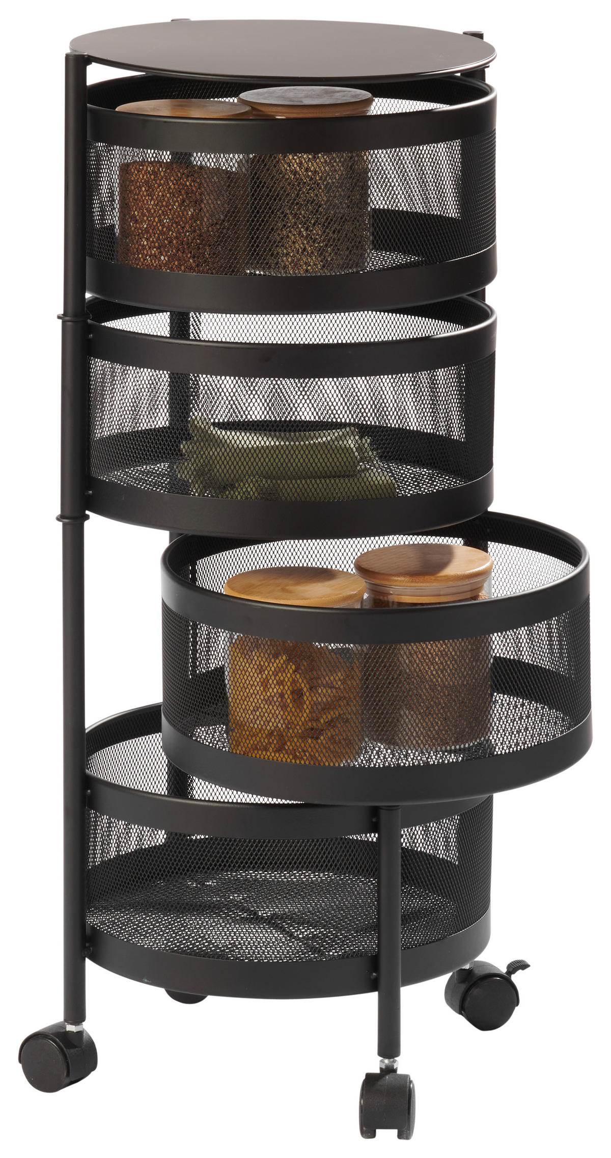 ALLZWECKWAGEN Schwarz  - Schwarz, Design, Kunststoff/Metall (33,5/76cm) - Homeware Profession.
