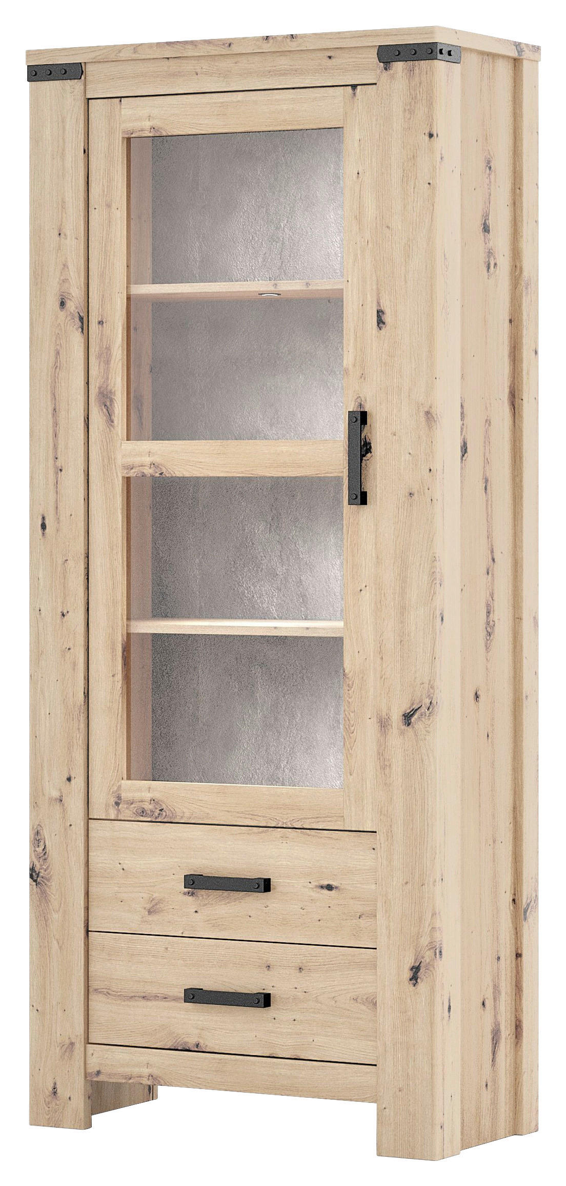 VITRIN Artisan tölgy  - Artisan tölgy/antracit, Basics, műanyag/faalapú anyag (85/196/40cm) - Hom`in