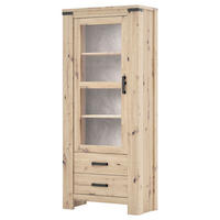 VITRIN Artisan tölgy  - Artisan tölgy/antracit, Basics, műanyag/faalapú anyag (85/196/40cm) - Hom`in