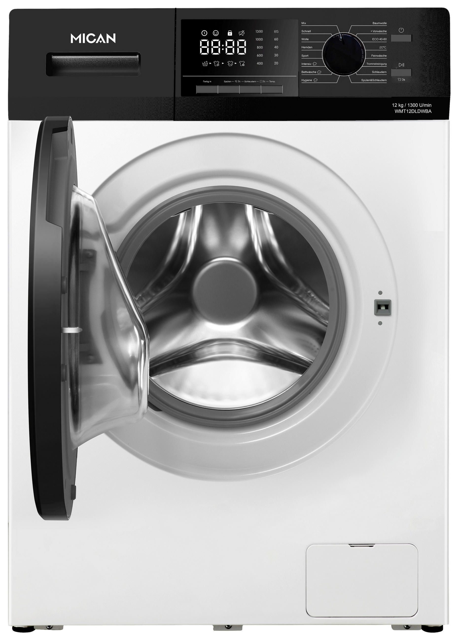 WASCHMASCHINE WMT12DLDWBA  - Weiß, Basics, Glas/Keramik (62,5/59,5/85cm) - Mican