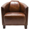 COCKTAILSESSEL Echtleder Braun    - Braun, Design, Leder/Holz (70/72/83cm) - Kare-Design