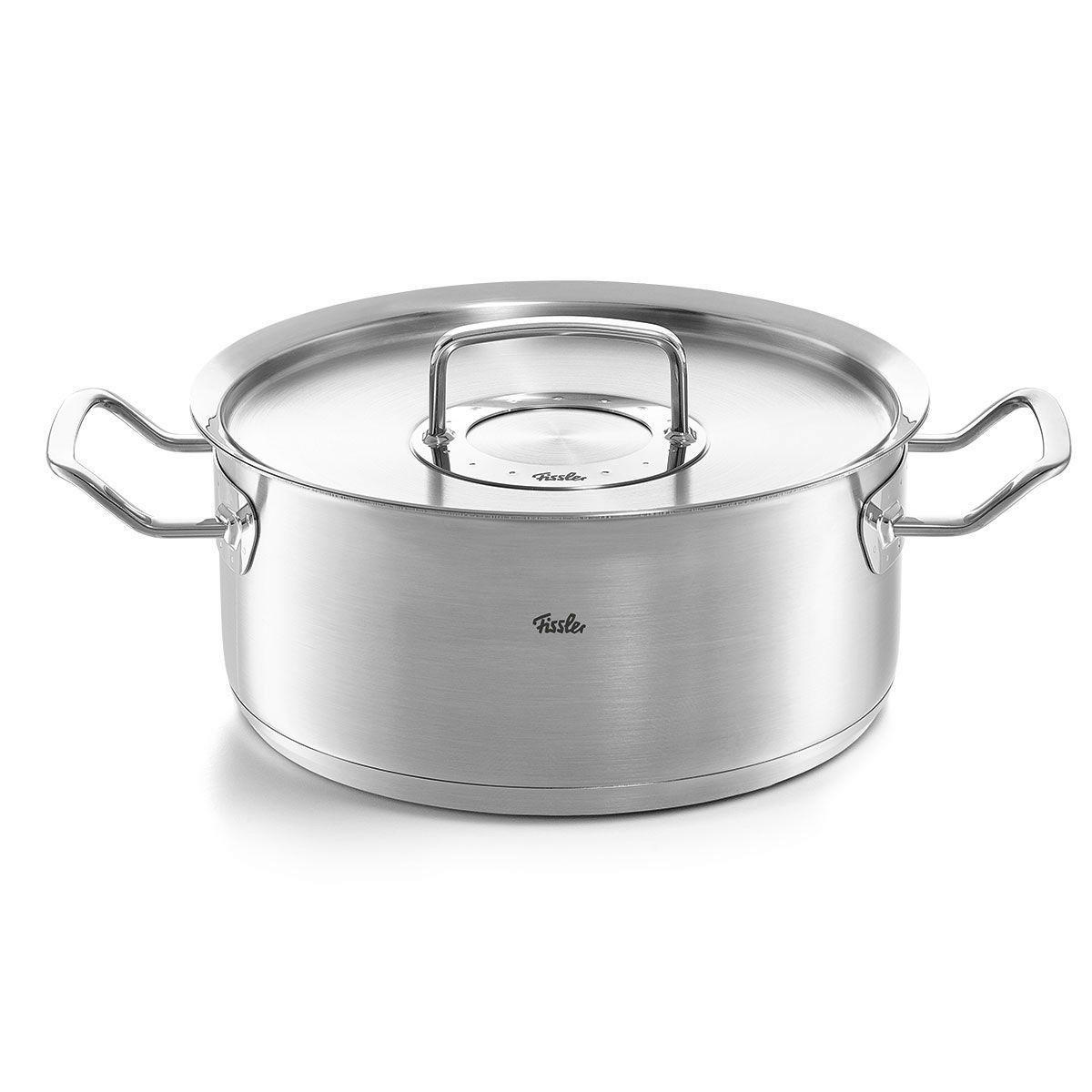 BRATENTOPF Original-Profi Collection® 4,6 L  - Silberfarben, Design, Metall (24cm) - Fissler